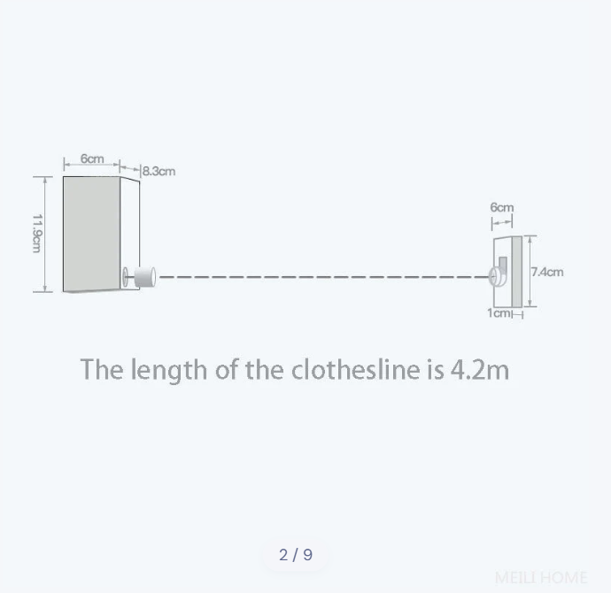 Telescopic Clothesline Clothes Drying Rope