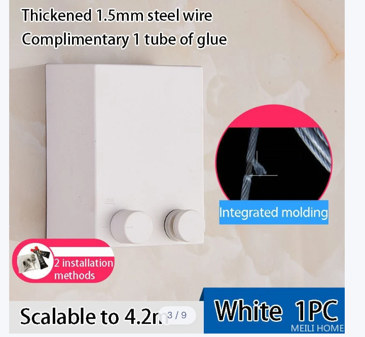 Telescopic Clothesline Clothes Drying Rope